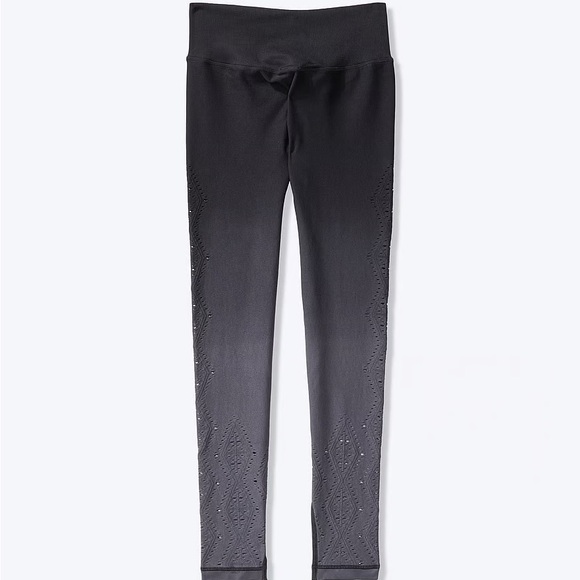 Pink Victoria Secret Sport Seamless Tight With Open Knit Details Leggings — L - Picture 1 of 12